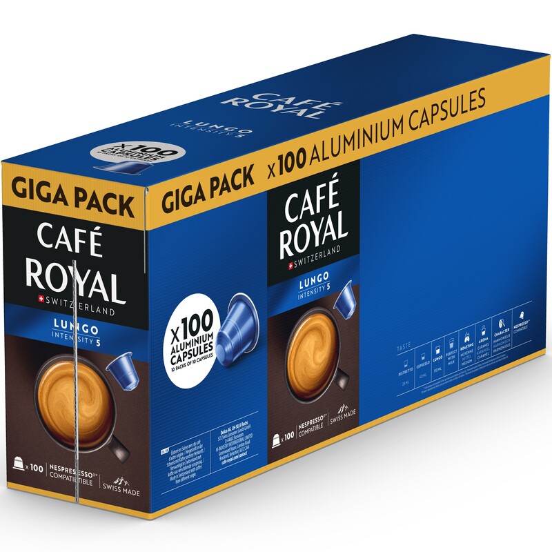 Café Royal Kaffeekapseln Lungo, 100 Stück