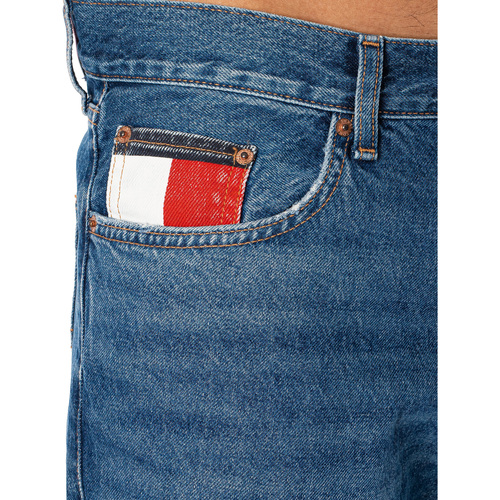Tommy Jeans - Vaqueros Cónicos Relajados Isaac Azul