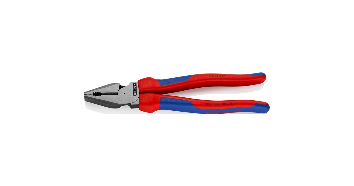 KNIPEXKracht-Kombitang 225 mm combinatietang  (Rood/blauw)