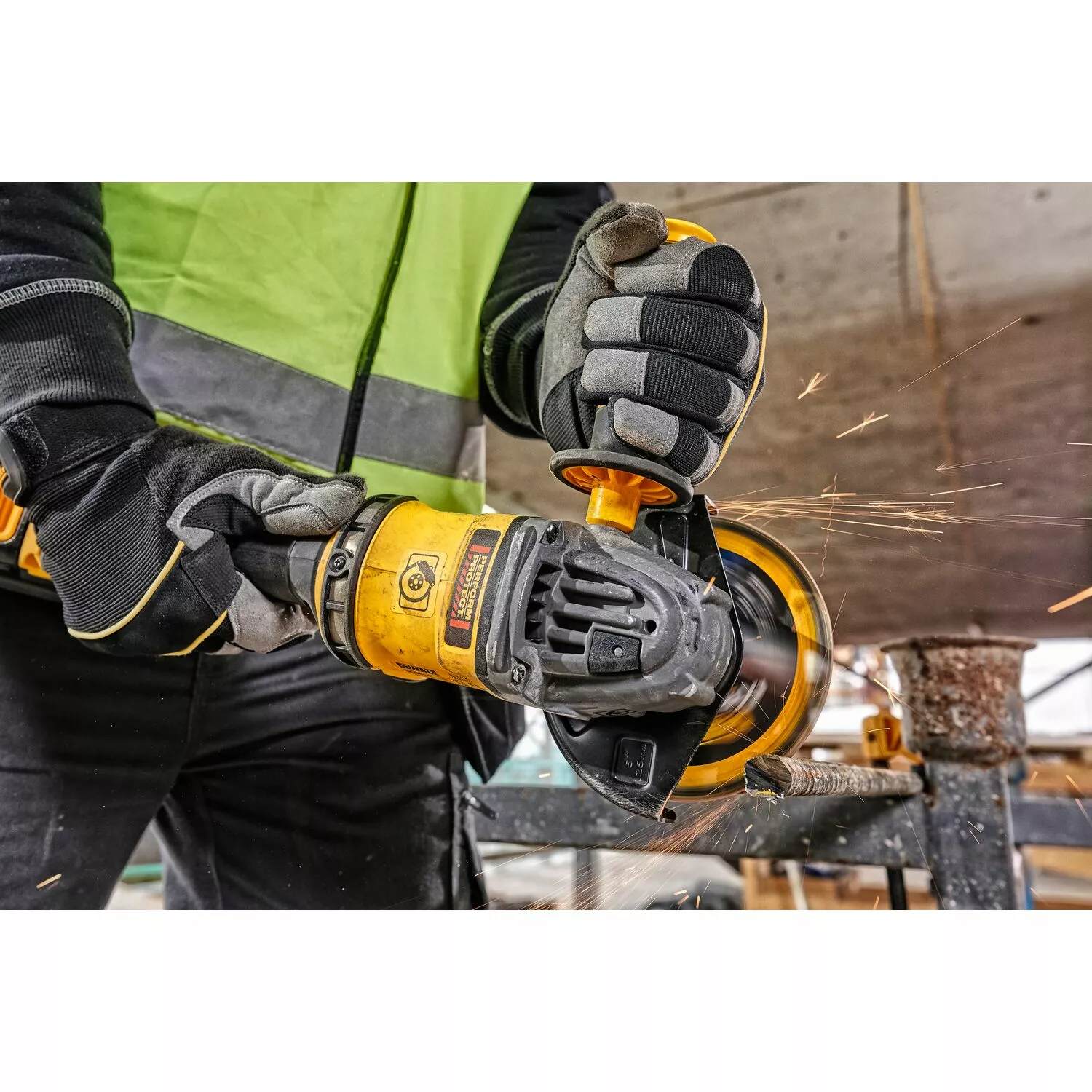 DeWALT DCG418X2-QW 54V Li-ion FlexVolt Accu Haakse Slijper set (2x 9.0Ah) - 125mm