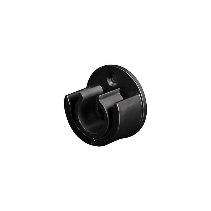 Support pour tringle en aluminium noir mat Araxos GoodHome L.2,5 x l.4,8 cm