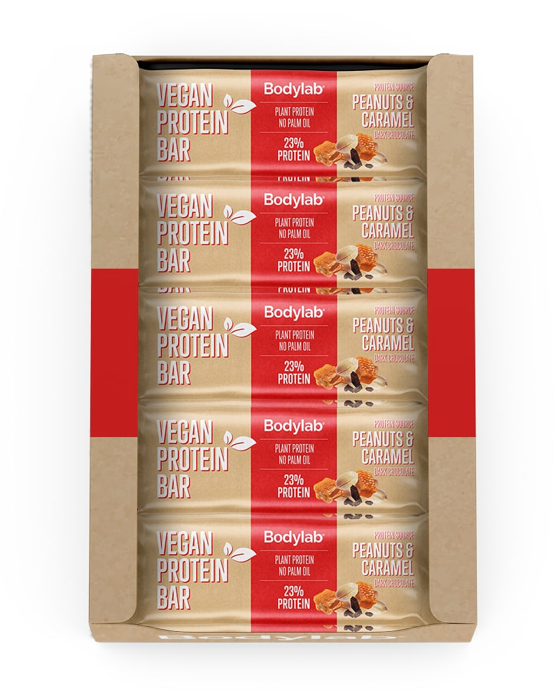 Bodylab Vegan Bar - Peanuts &amp; Caramel 20x40g