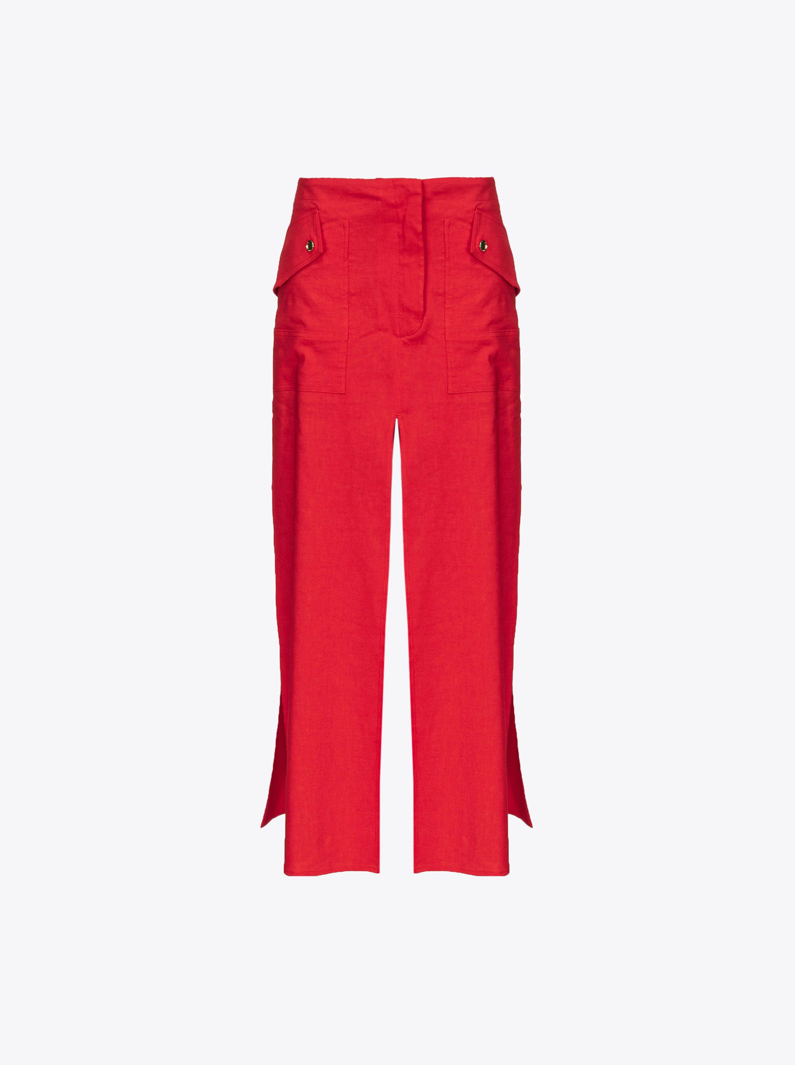 Jupe fendue | Rouge
