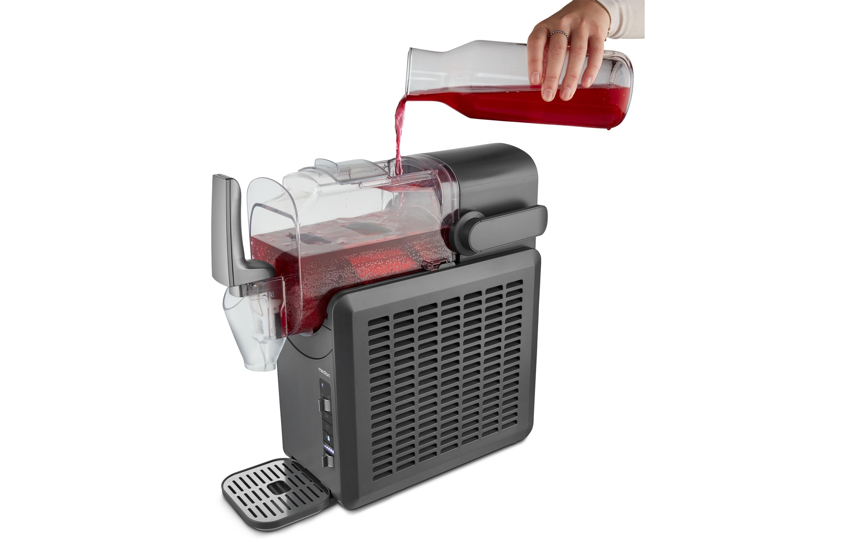 Glacemaschine Slush Ice Maker, 2.6 l, Grau<br>Leistungsstarke Slush-Eis-Maschine mit Kompressor für schnelles Gefrieren und einfache Reinigung, ideal für Cocktails und Milchshakes