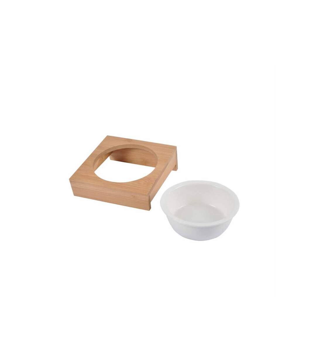 Paris Prix - Gamelle Pour Chien & Chat bambou 14cm Naturel