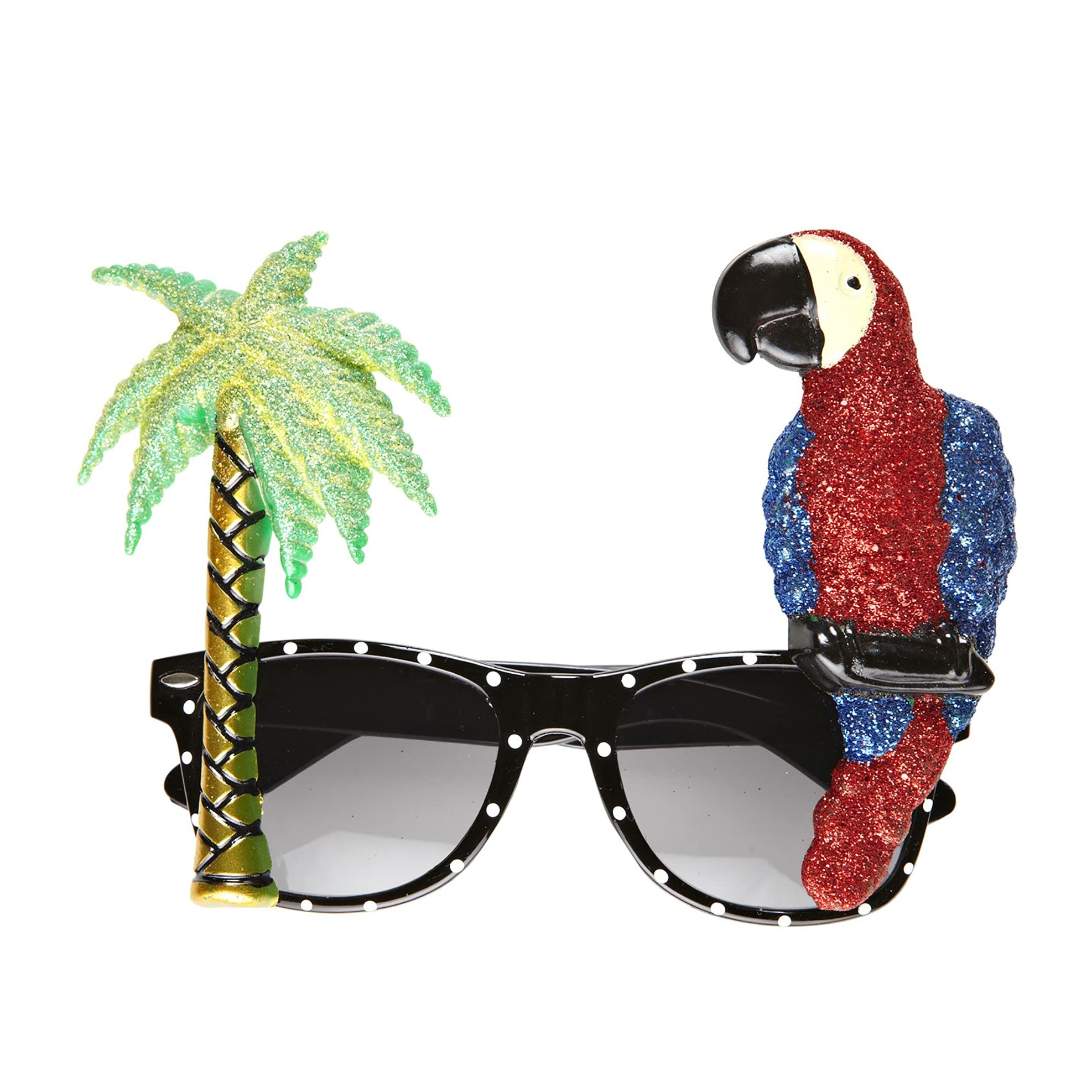 Photo Booth Sommer Brille Fotorequisite Party Sonnenbrille Hawaii Verkleidungs Accessoire für lustige Bilder - Palme / Papagei