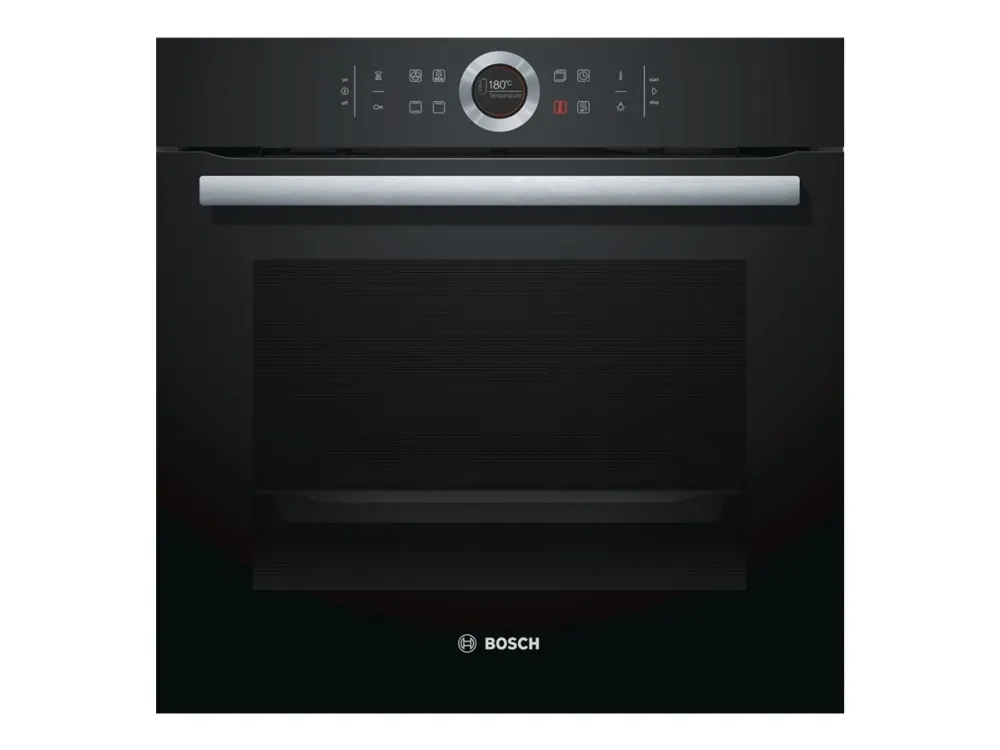 Bosch Serie | 8 HBG634BB1 - Ovn - til indbygning - niche - bredde: 56 cm - dybde: 55 cm - højde: 58.5 cm - med selv-rengøring - Klasse A  - sort