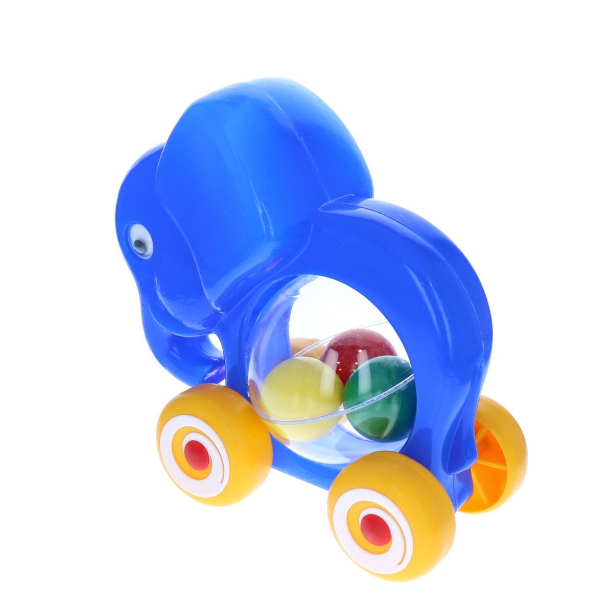 Eléphant bleu à roulette Mercredi et Patati