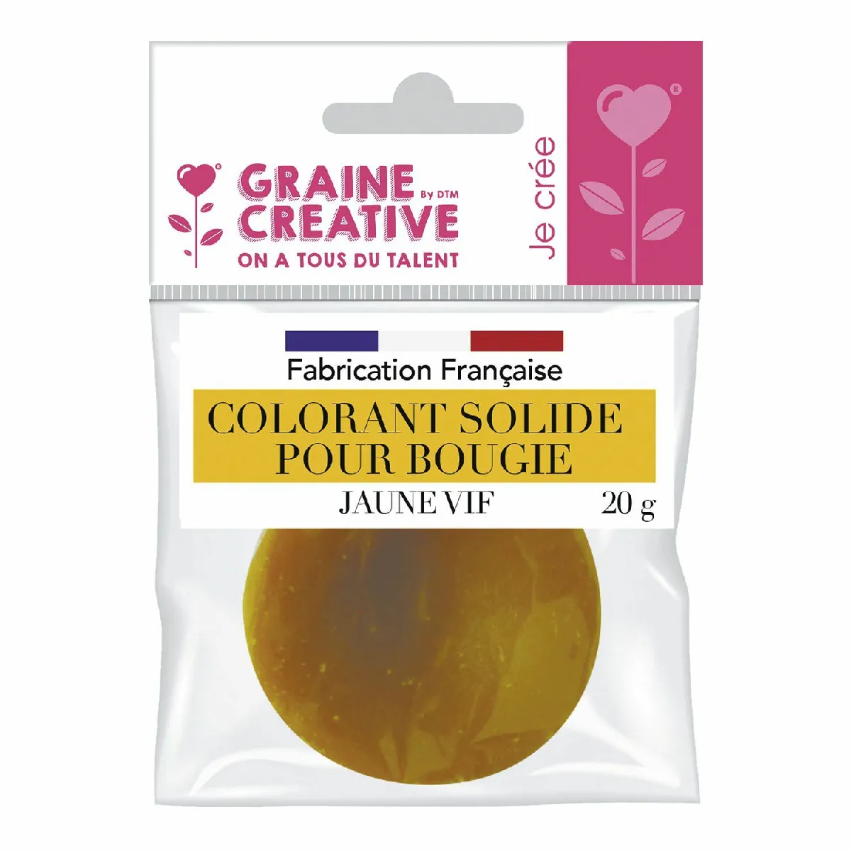 Graines Créatives Colorant solide - Jaune