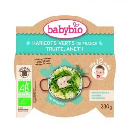 BabyBio Biologische sperziebonen met forel