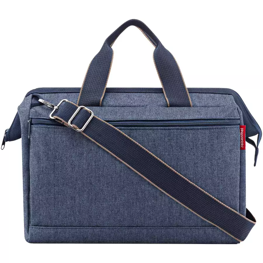 reisenthel travelling allrounder S pocket - Reisetasche 39 cm herringbone dark blue