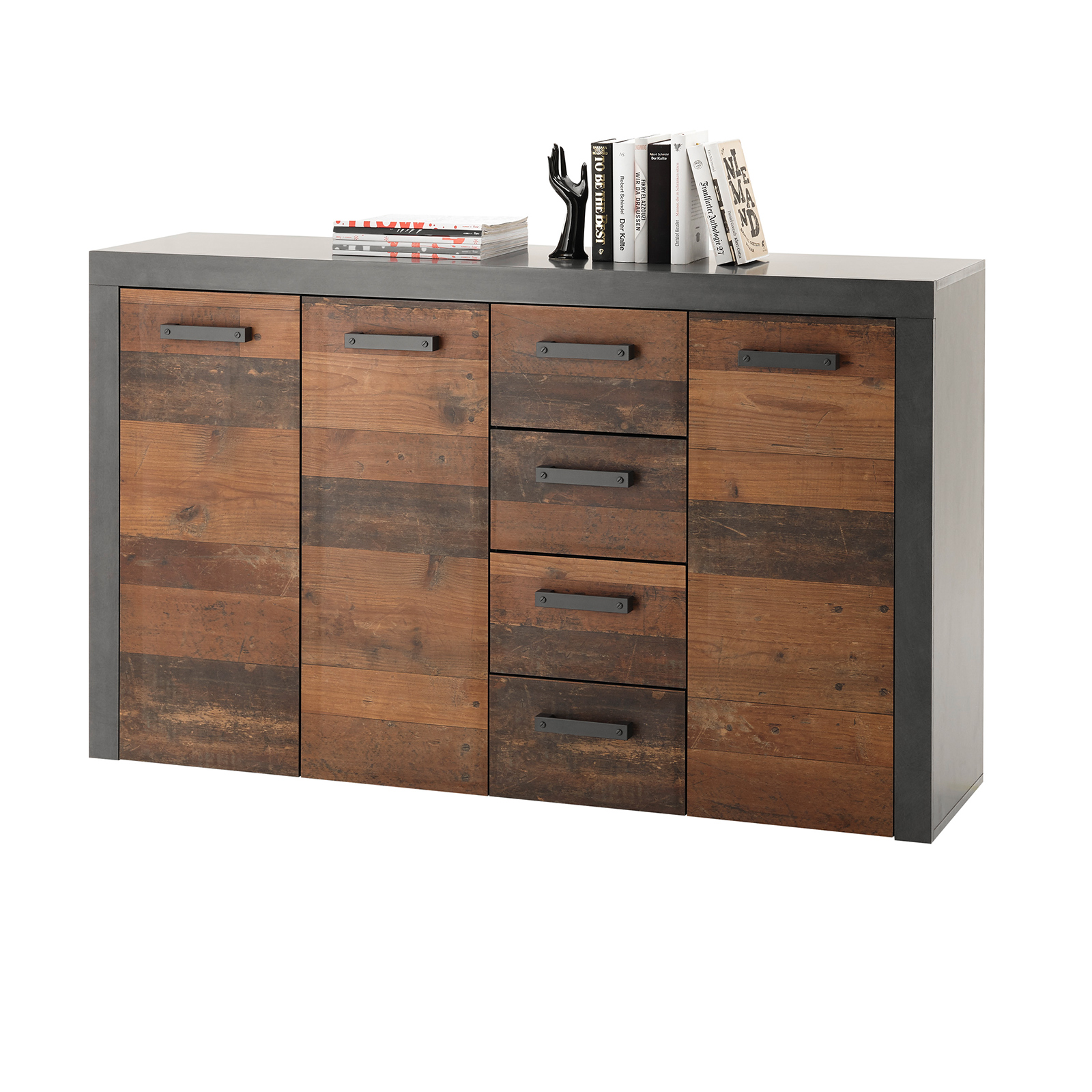Sideboard - Old Wood Vintage - Matera - 4 Schubkästen - 152 cm