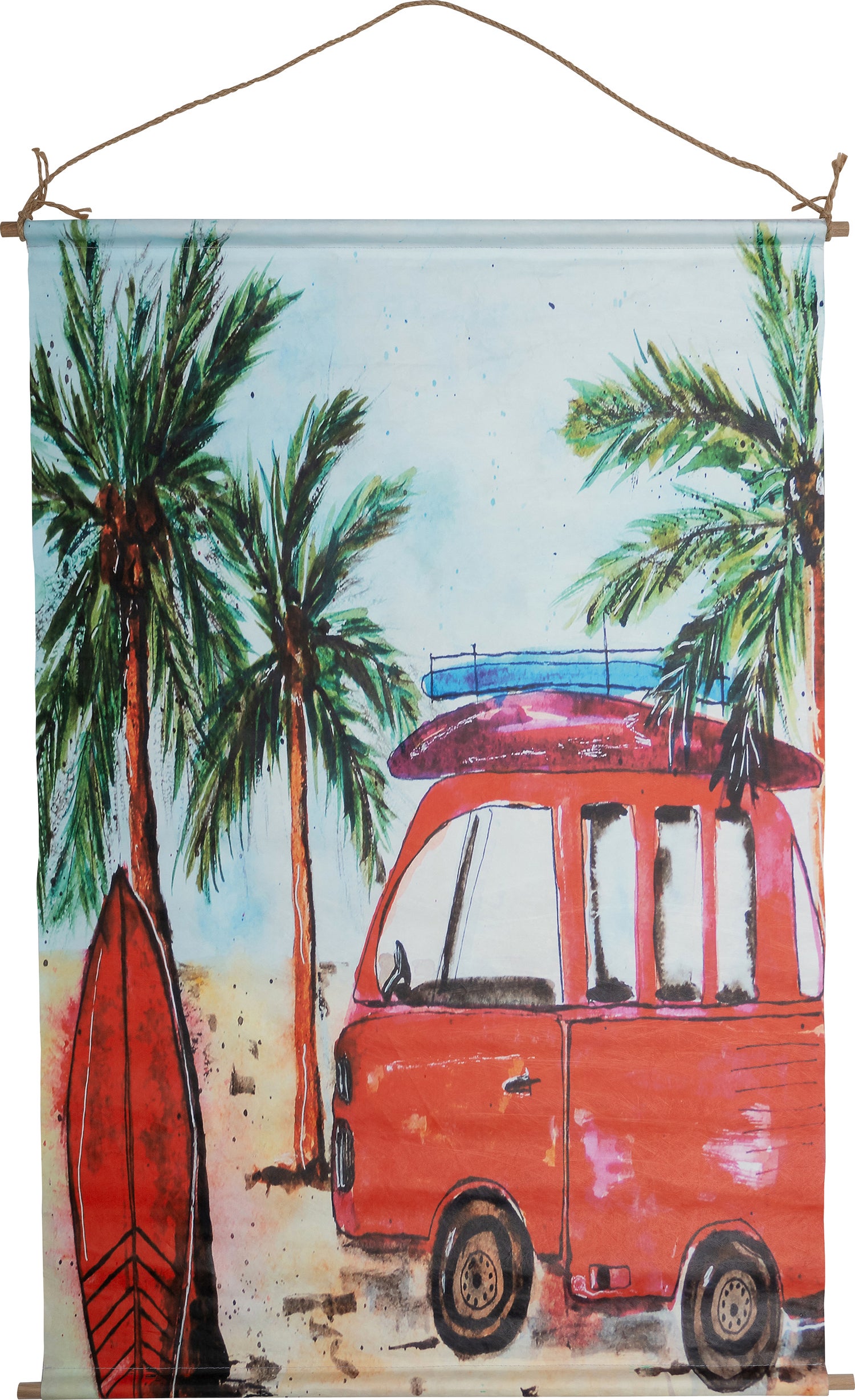 Intratuin tuinschilderij Sunny bus multi 90 x 60 x 1 cm