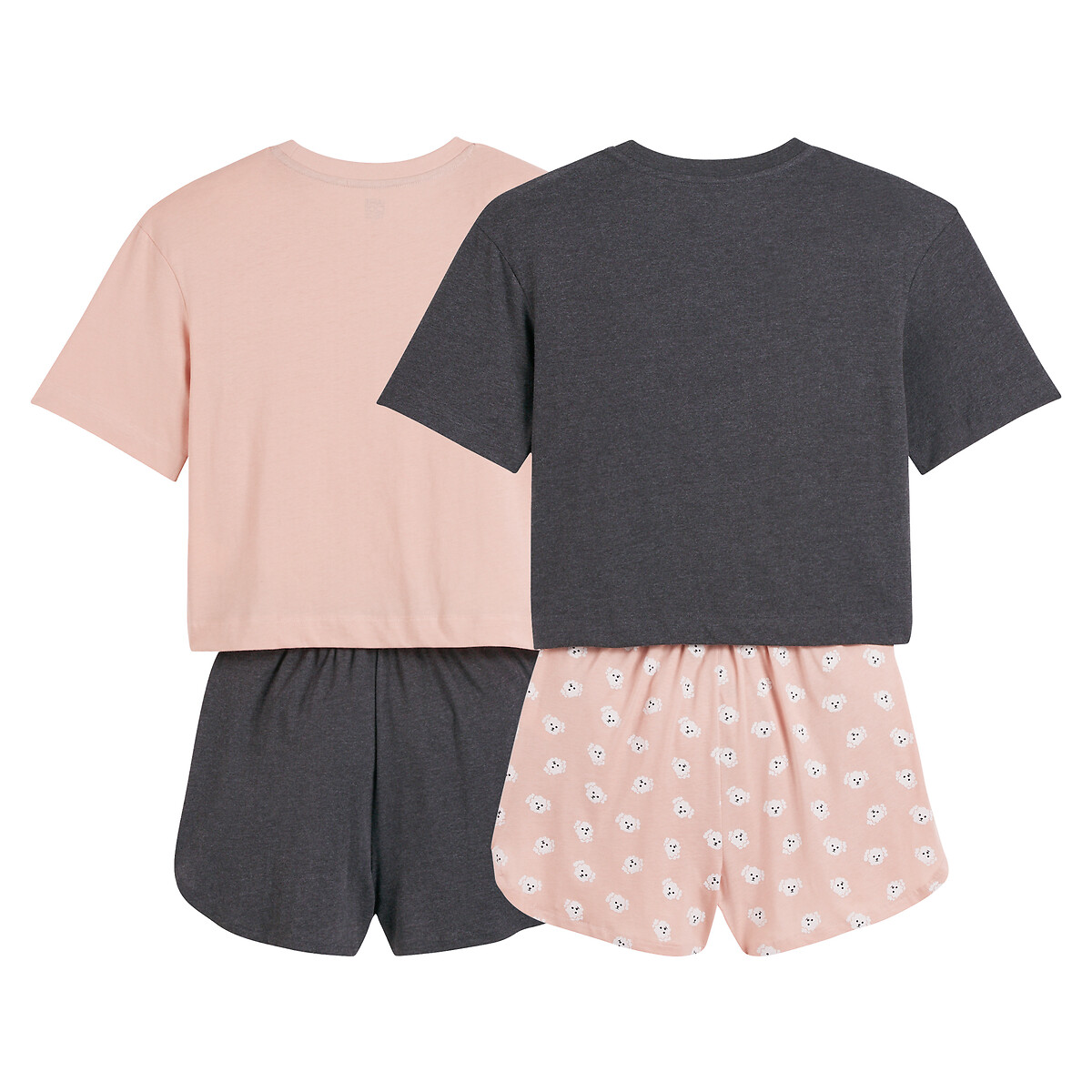 COLEÇÃO LA REDOUTE<br>Conjunto de 2 shorts de pijama de algodão