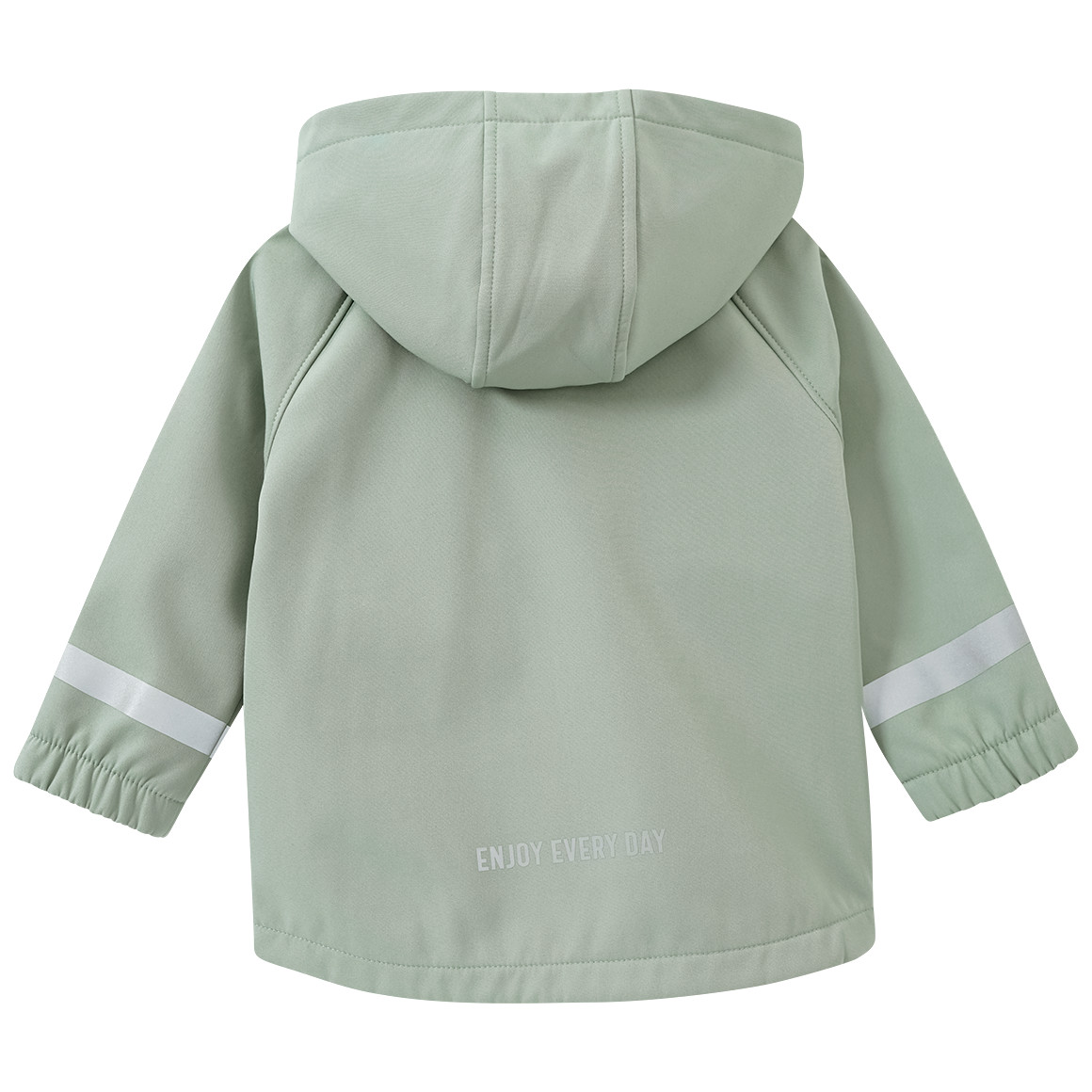 Topomini Baby Softshelljacke mit Kapuze salbei
