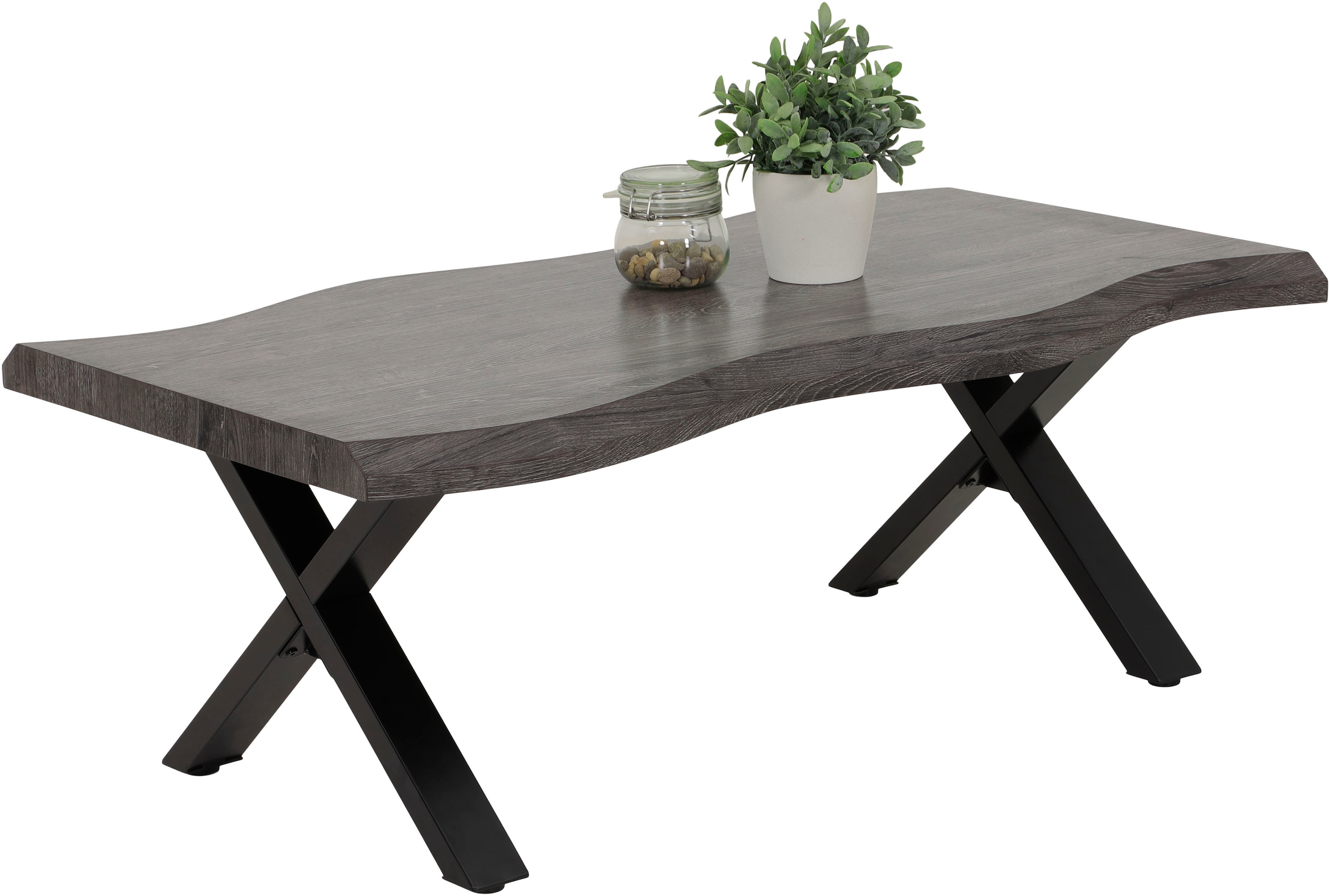 HELA Couchtisch »GERD« Baumkantenoptik, Breite 110 cm