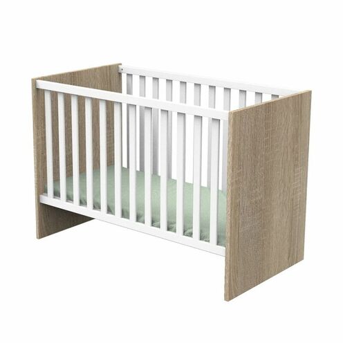 Lit bébé 120x60 NOVA Blanc Lin - SAUTHON