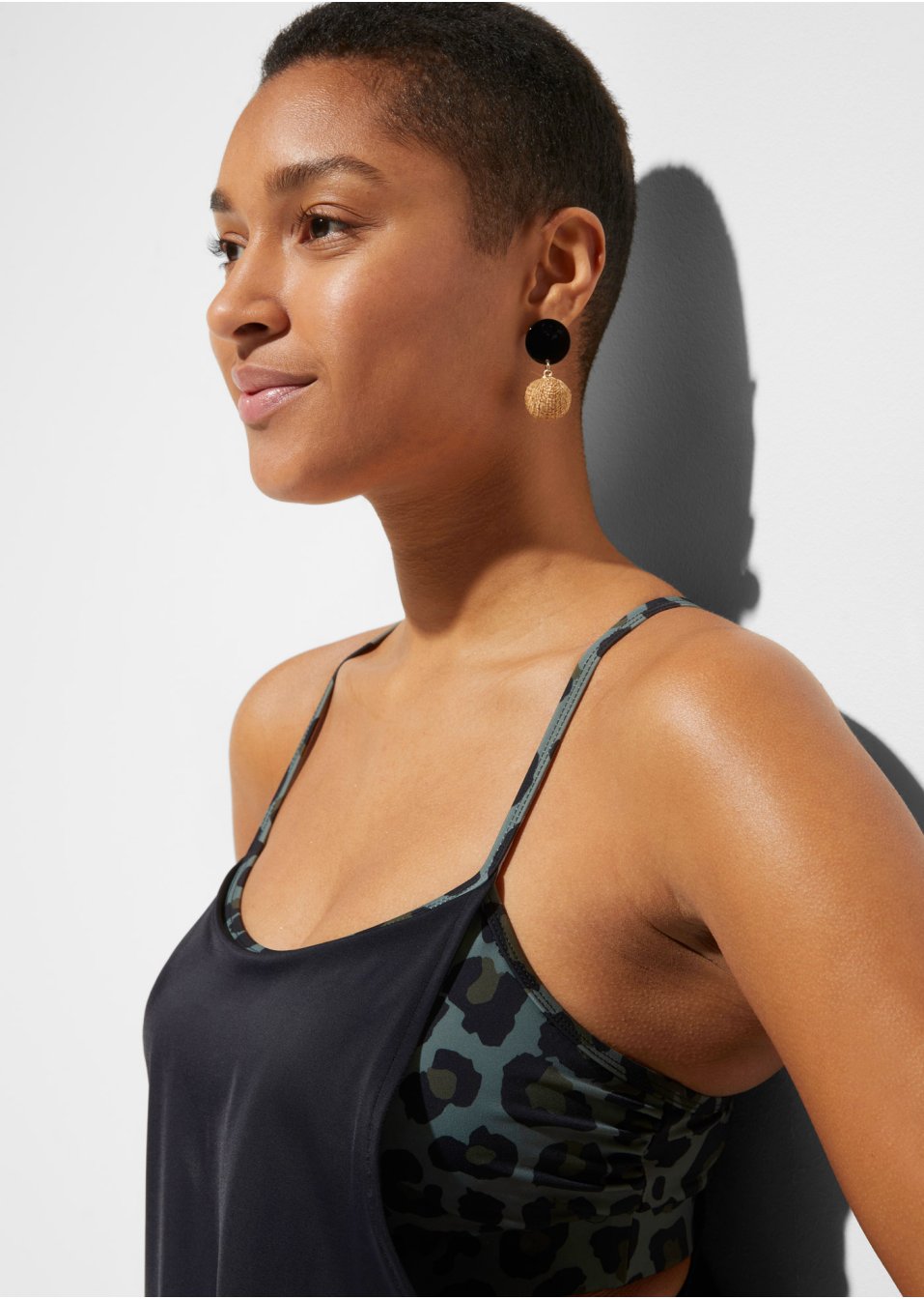 Tankini long (Ens. 2 pces.) avec poche pour prothèse