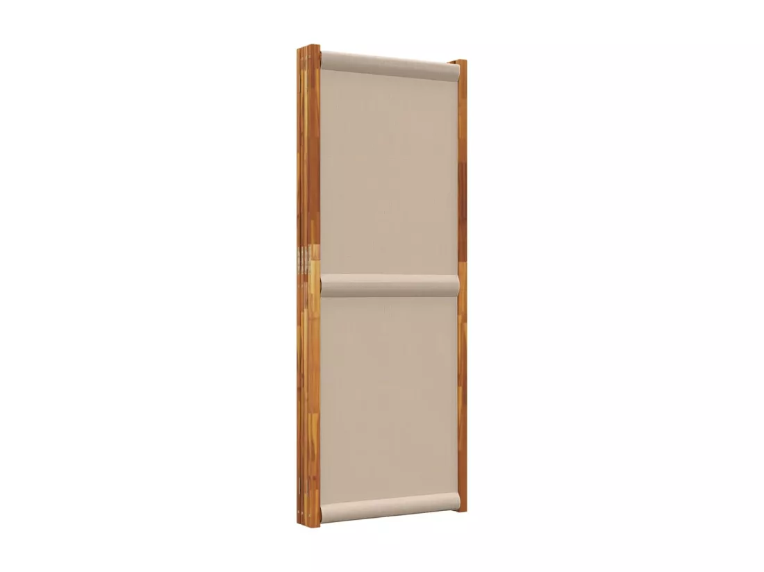Cloison de séparation 4 panneaux taupe 280x180 cm