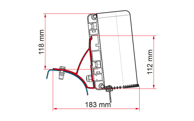 Fiamma Kit Renault Trafic Markisenadapter für Fiamma Compass