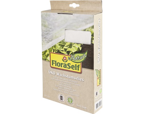 Ecologisch groeivlies FloraSelf 5x1,5 m 18g/m² wit