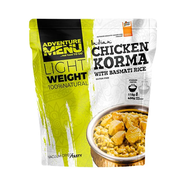 Adventure Menu -  Lightweight Big Hühnchen Korma mit Basmatireis