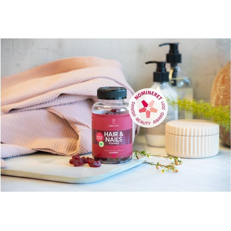 VitaYummy Hair & Nails Vitaminer Raspberry 60 Pieces