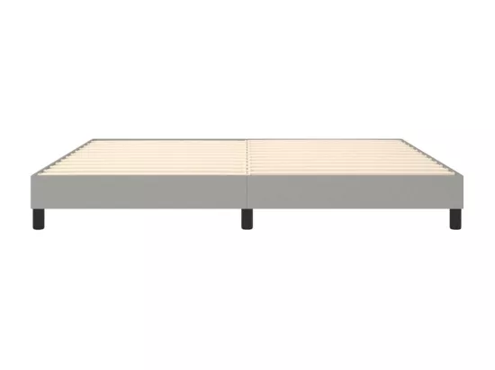 Sommier à lattes de lit Gris clair 200x200 cm Tissu