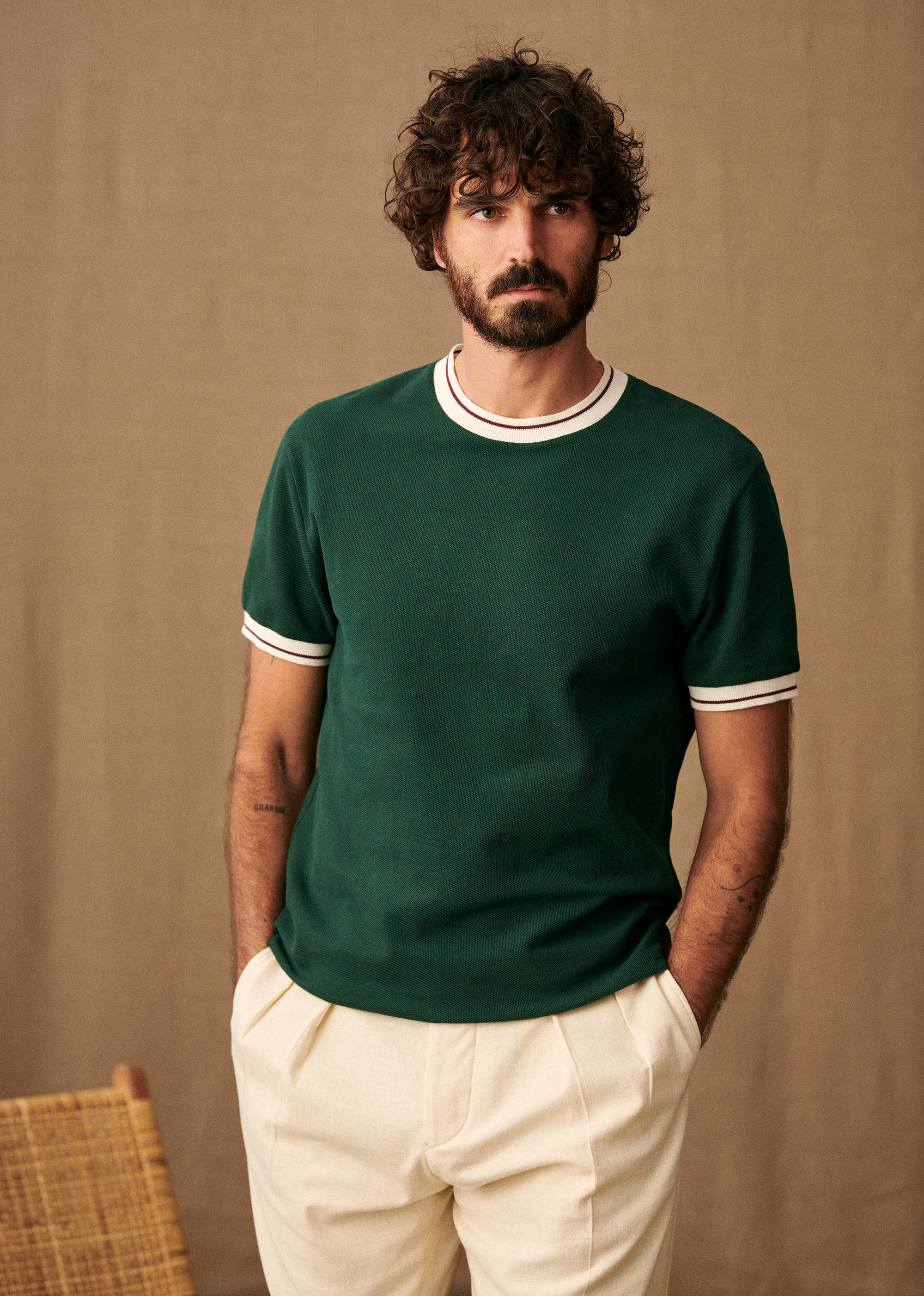 T-Shirt Waller - Vert - POUR LUI 5906603
