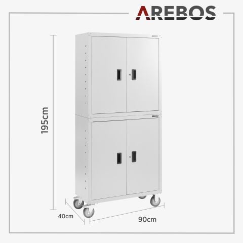Aktenschrank mit Rollen 180cm
