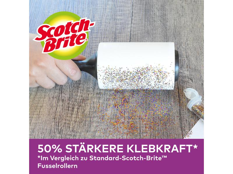 Scotch-Brite Kleiderroller Pet Extra, 1 Roller mit 2 Ersatz Kleiderroller für Tierhaare auf der Kleidung mit zwei Ersatzrollen