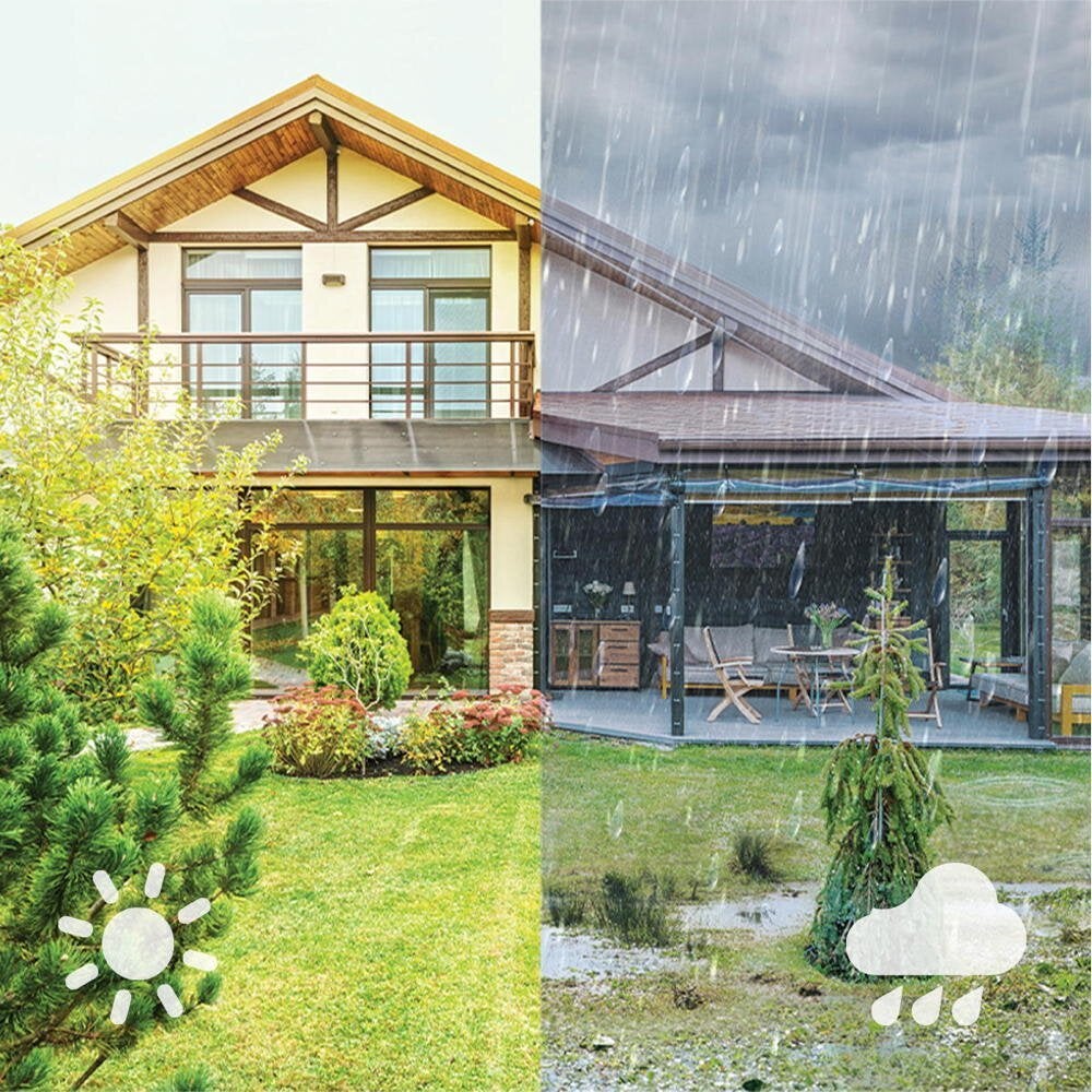 Yarixa LED-wandlamp op zonne-energie in zwart-wit, 2,2 W, 250 lm, IP44, met bewegingsmelder en schemersensor
