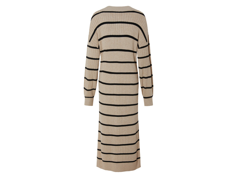 Dames midi-gebreide jurk