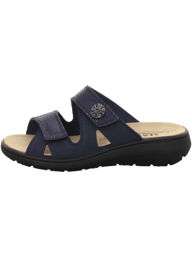 Pantoletten Damen Wechselfußbett navy