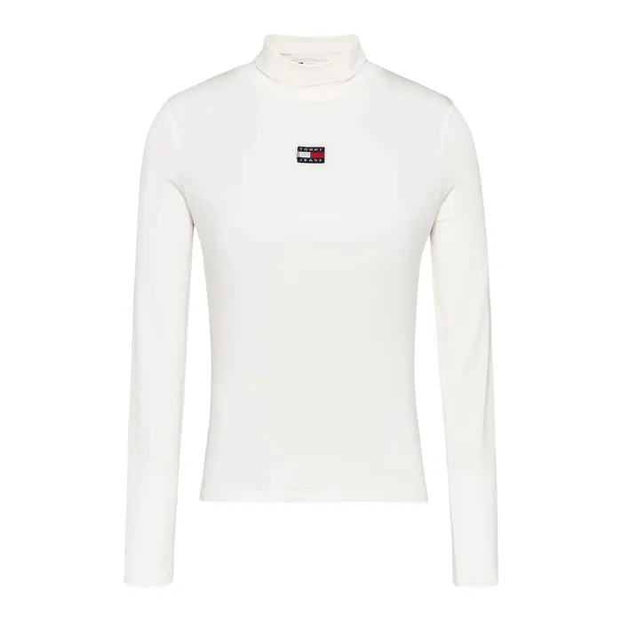 Tommy Hilfiger Slim Badge Mockneck LS Shirt Dames