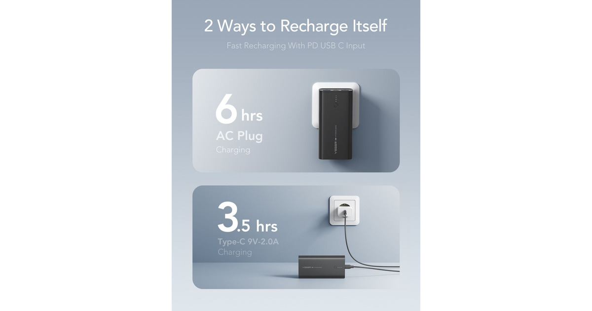 VEGERACE100 powerbank 10.000mAh  (Zwart)