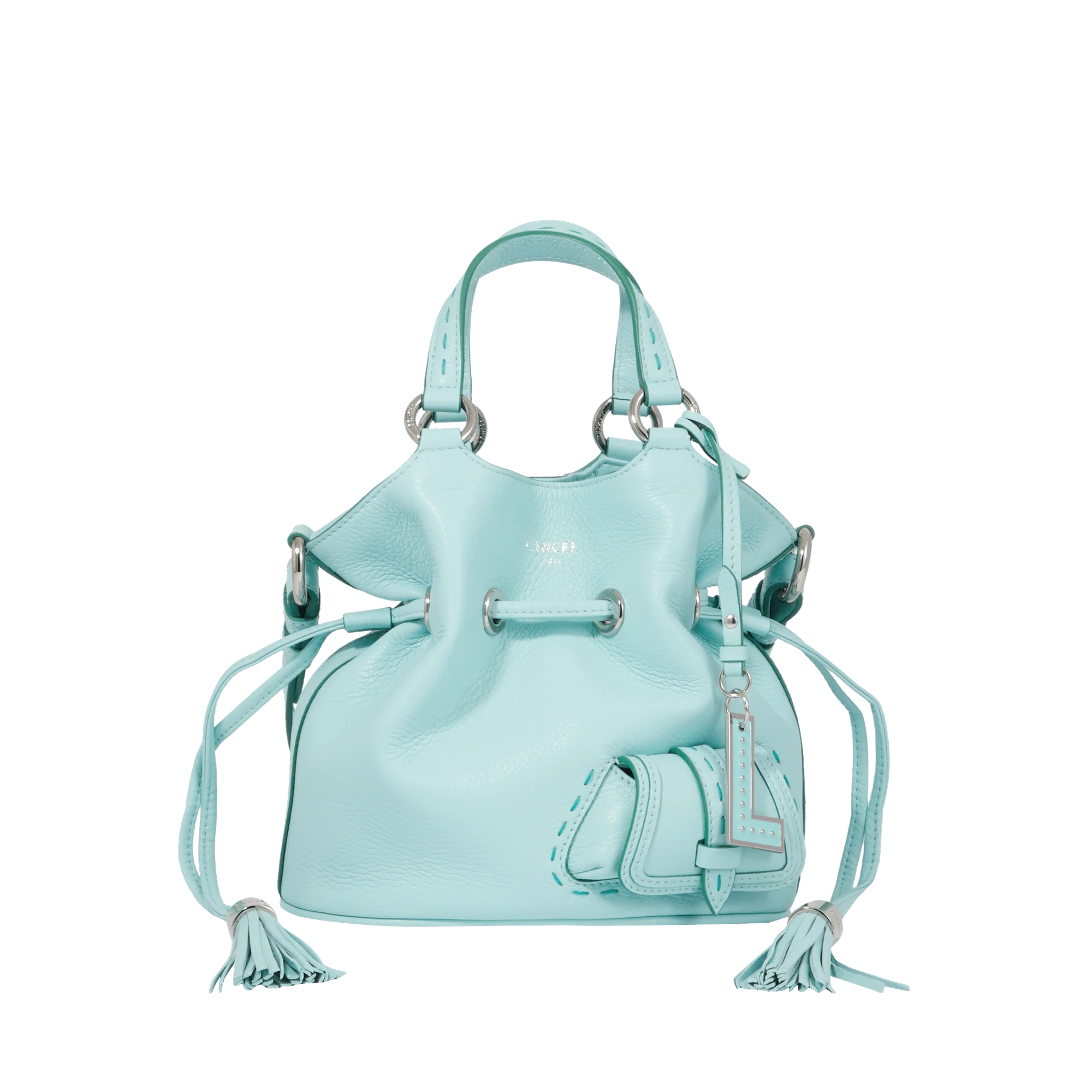 S bucket bag Premier Flirt de Lancel-Menthe/Emeraude