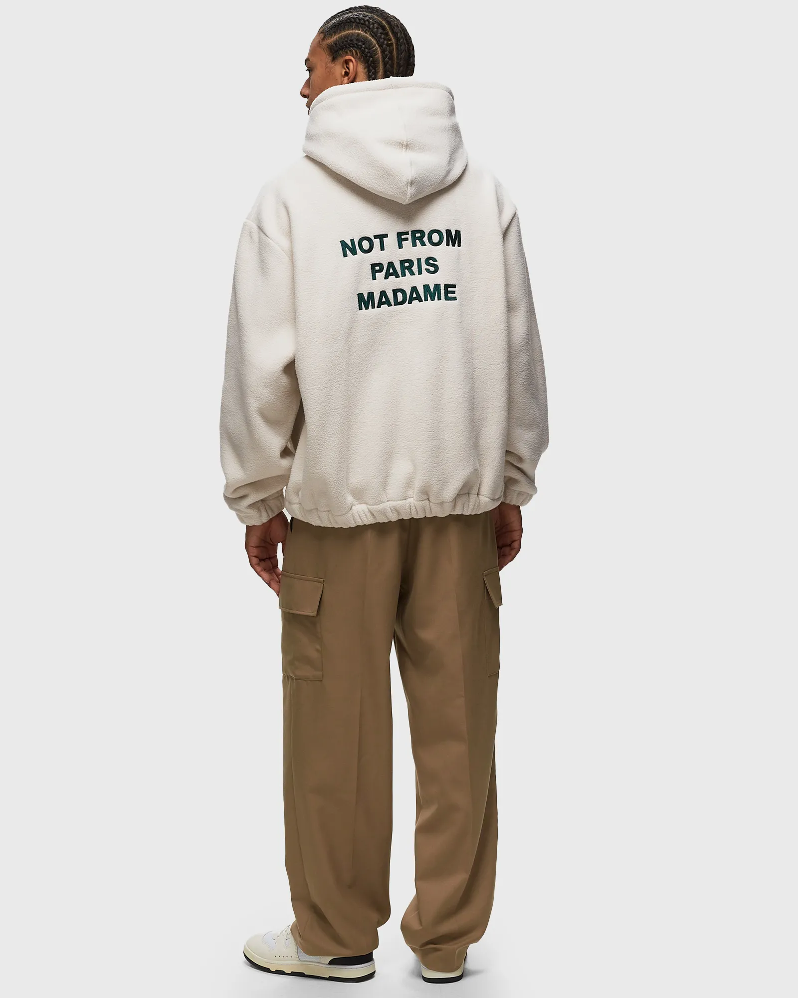Drôle de Monsieur Le Hoodie Polaire Slogan