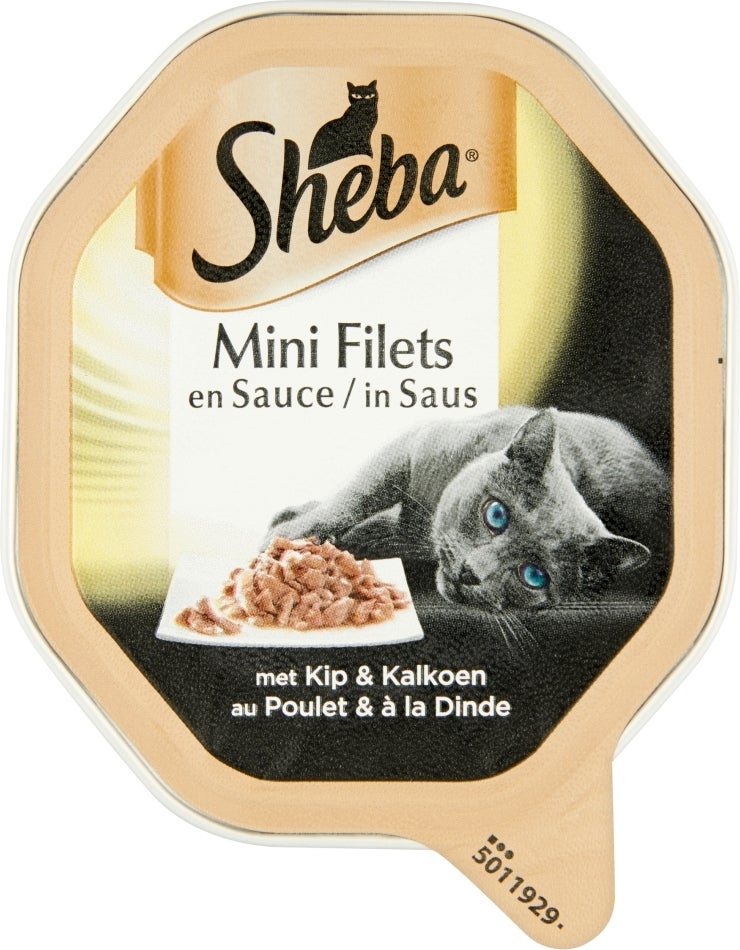 Sheba selection alu saus kip&kalkoen 85 g