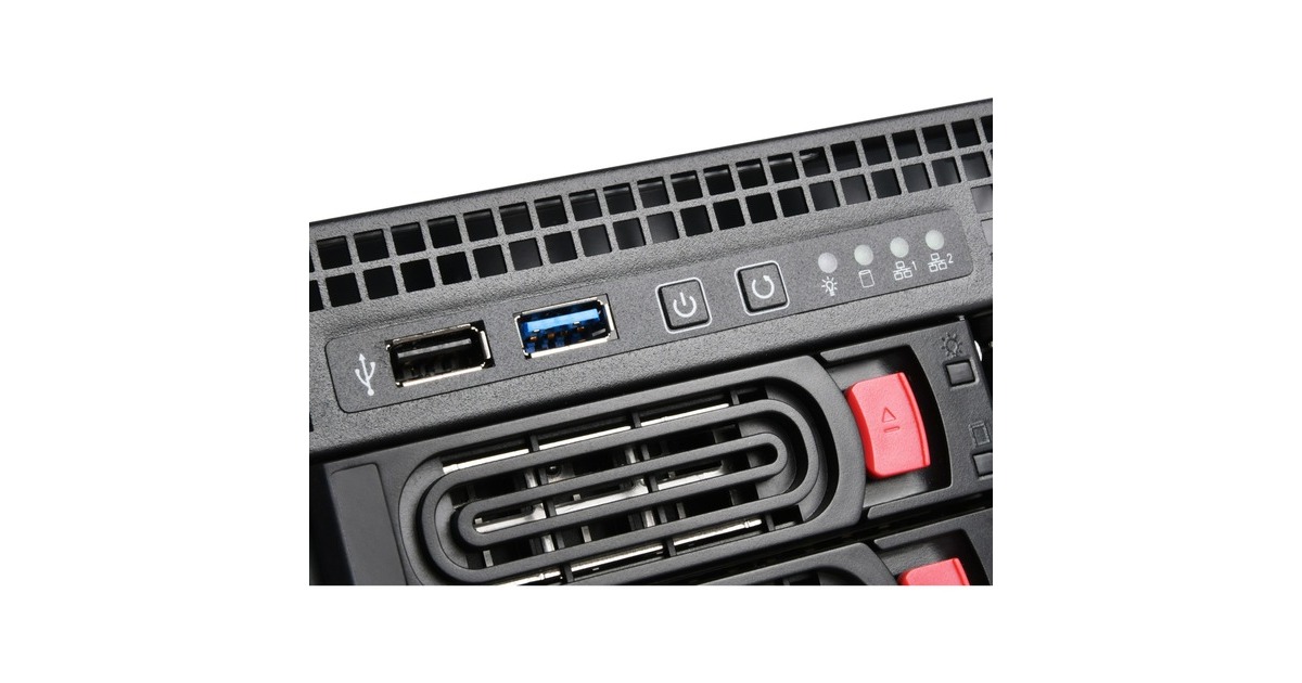 SilverStoneRM21-308 rack behuizing  (Zwart | 1x USB-A 2.0 | 1x USB-A 3.2 (5 Gbit/s))