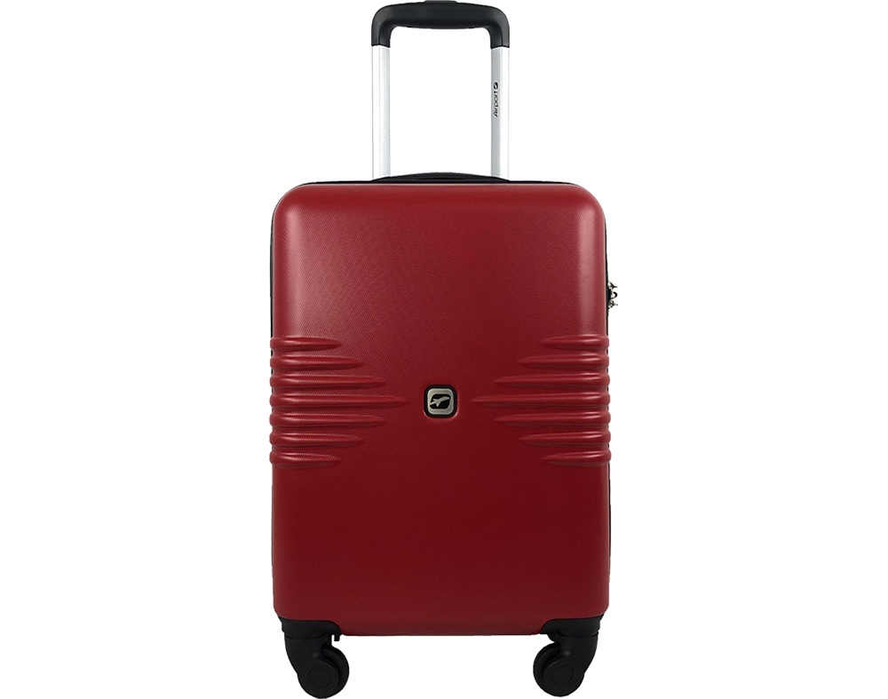 MALA DE CABINE RÍGIDA AIRPORT VERMELHO 4 RODAS 50CM