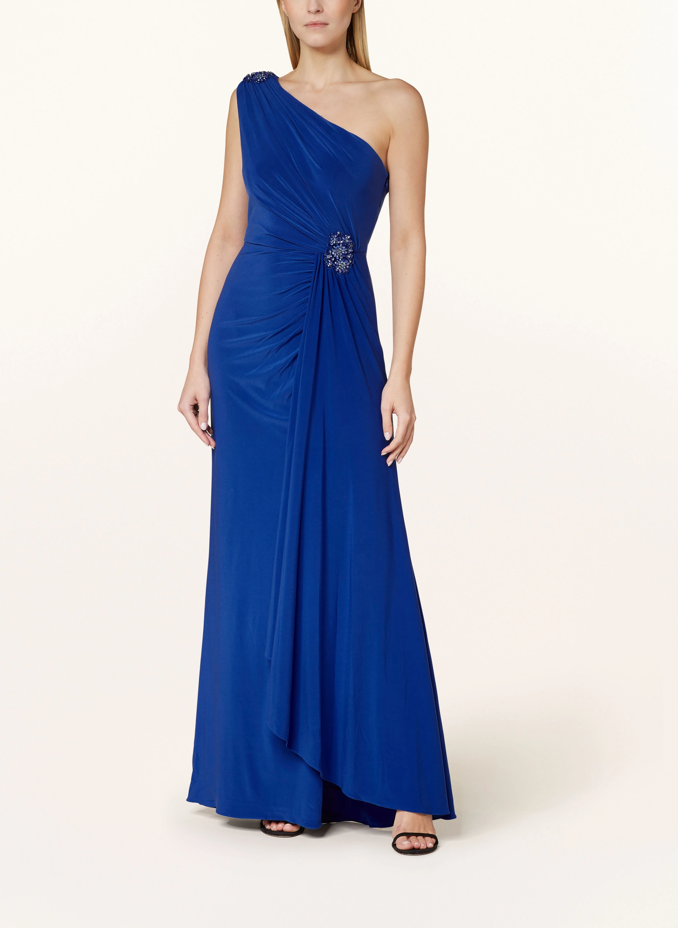 ADRIANNA PAPELL One-Shoulder-Kleid mit Schmucksteinen