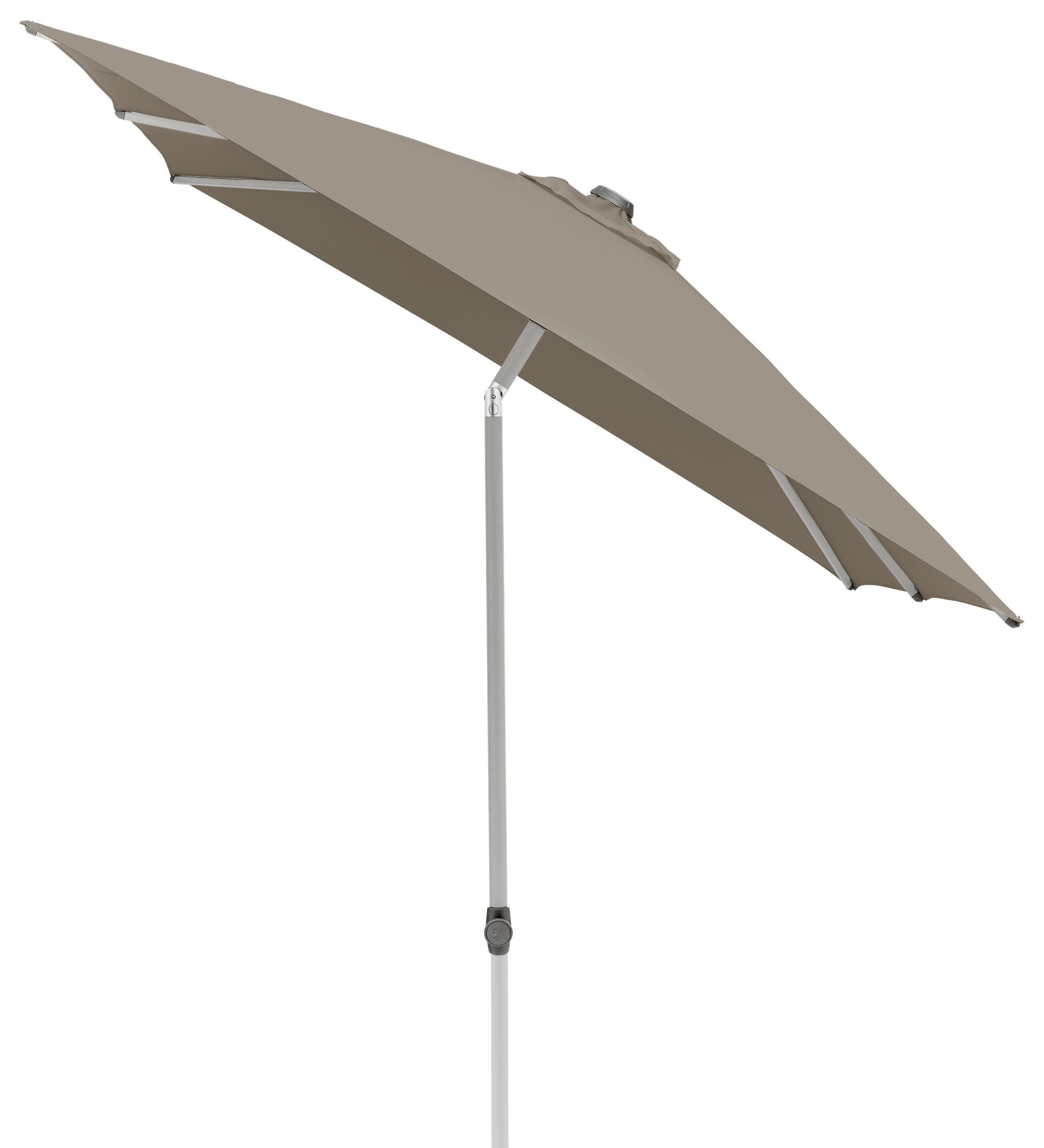 Suncomfort by Glatz POP UP Sonnenschirm - Taupe / Hellgrau / Eisblau / H: 200.0 cm