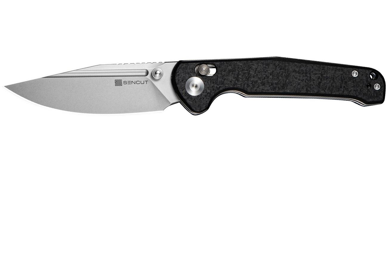 SENCUT Glenspar S25046-2 Stonewashed, Black Shredded G10, zakmes
