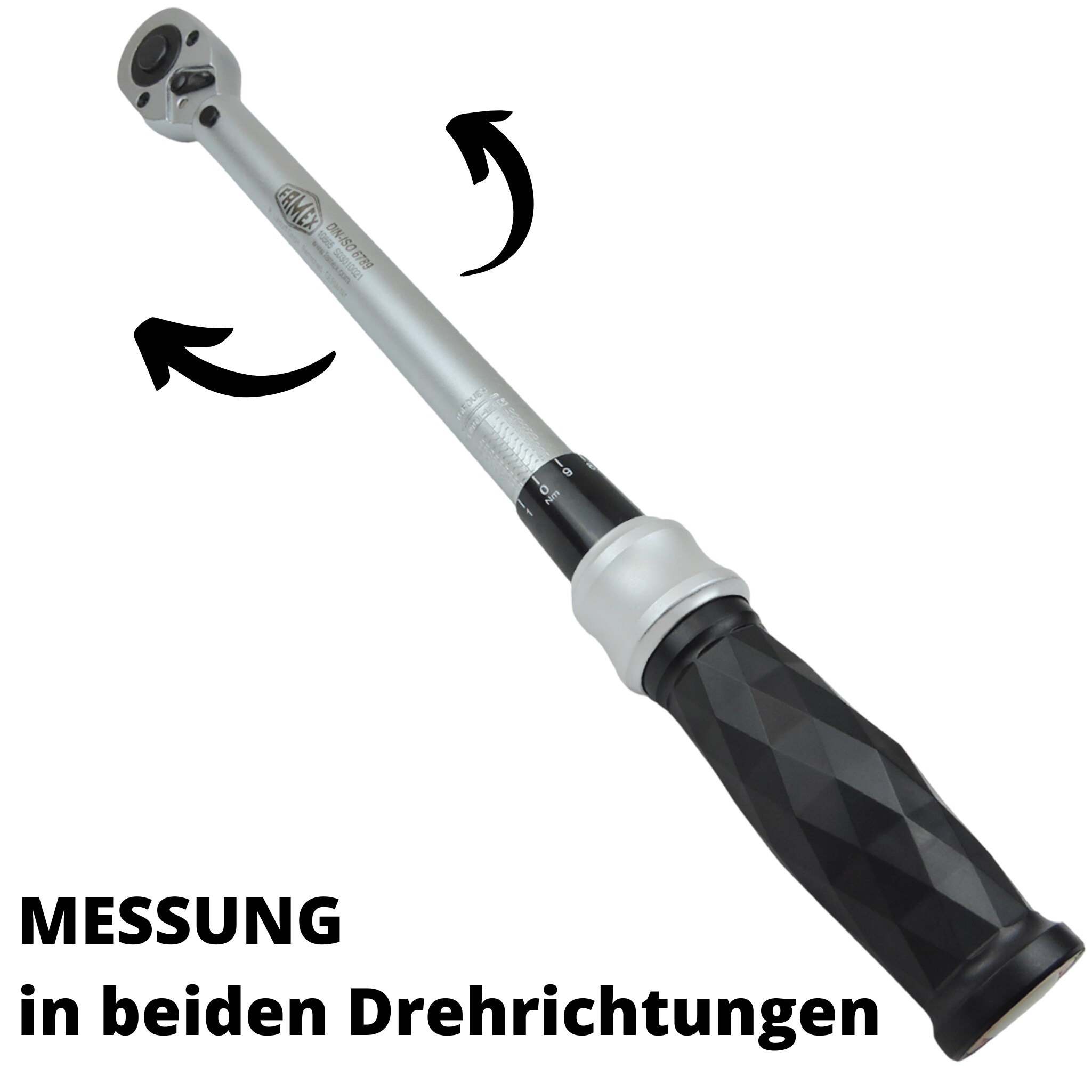 FAMEX 10865 Profi Drehmomentschlüssel 12,5 mm (1/2-Zoll)-Antrieb, 40-210 Nm