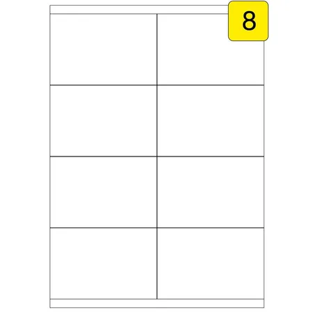 Wäsch Etiketten DIN A4, 105 x 70 mm, 400 Stück