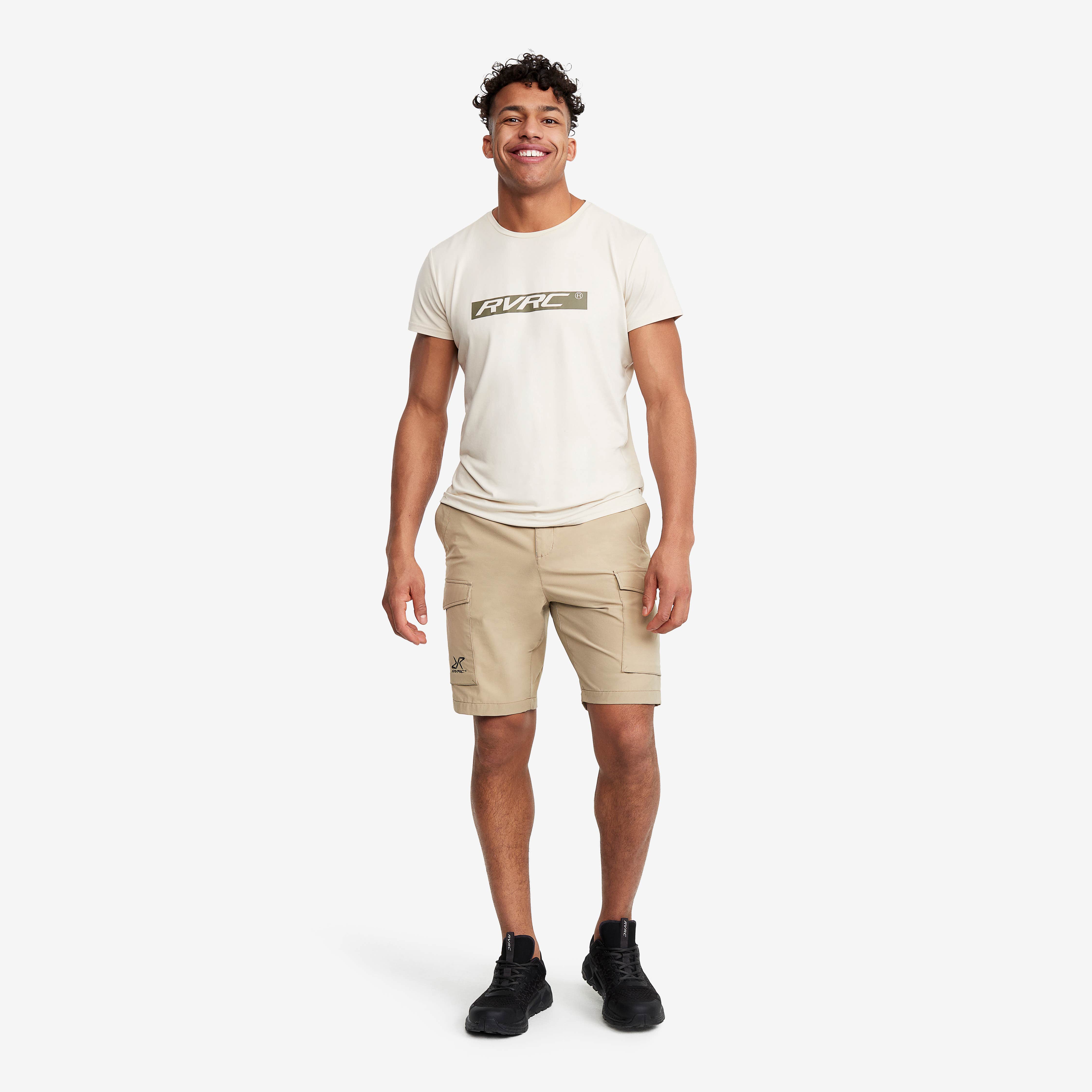 Adventure Cargo Stretch Shorts Herre Khaki