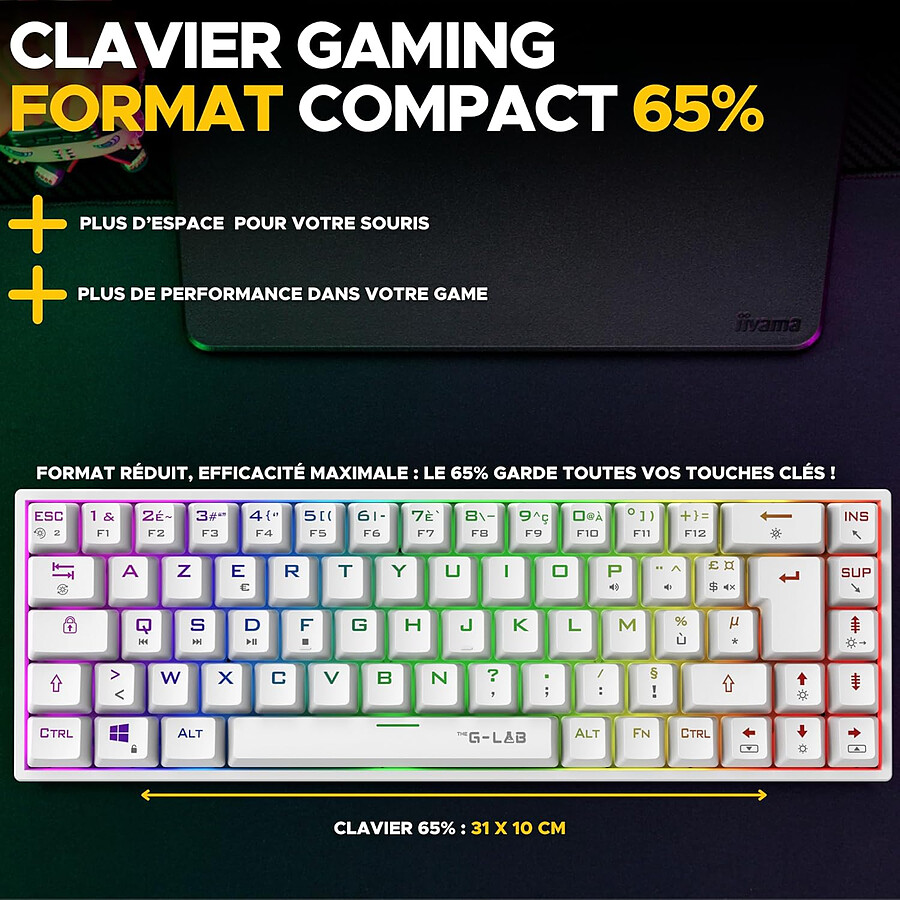 The G-Lab Keyz Titanium - Blanc