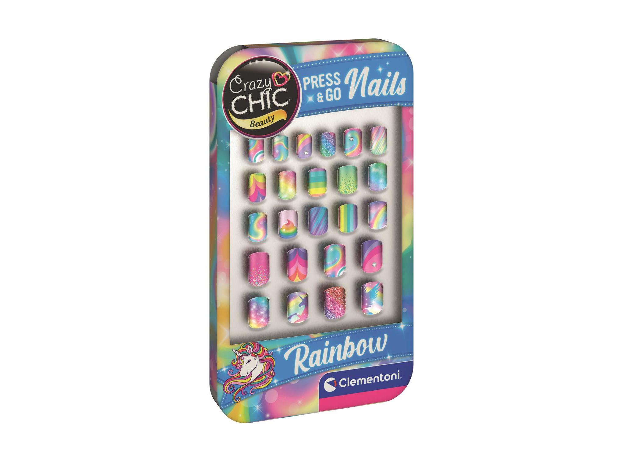 NAILS RAINBOW CRAZY CHIC