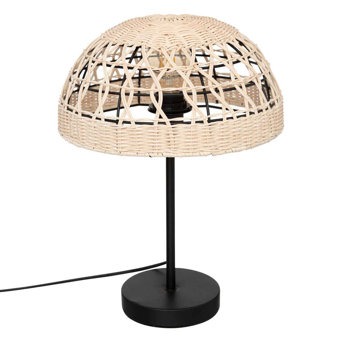 LAMPE DROITE ROTIN RORY NATUREL H.41.5CM